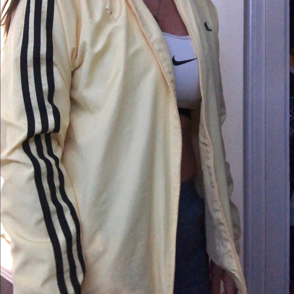 Yellow Adidas Winder-breaker Jacket